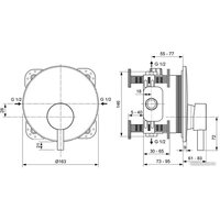 Смеситель Ideal Standard Cerafine A7388AA + A1000NU - Превью изображения №5 — Интернет-магазин Time-Shop