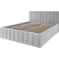 Кровать ДСВ Лана 1.6 с ПМ 160x200 (серый софт) - Превью изображения №2 — Интернет-магазин Time-Shop