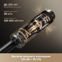 Пылесос Dreame Cordless Vacuum Cleaner Z40 TangleCut Flex VRV62F (евровилка, черный) - Превью изображения №13 — Интернет-магазин Time-Shop