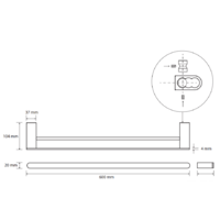 Держатель для полотенца Bemeta Galla 108104050 - Превью изображения №2 — Интернет-магазин Time-Shop