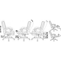 Офисное кресло Бюрократ CH-824MSG-BF (коричневый) - Превью изображения №14 — Интернет-магазин Time-Shop