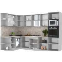 Готовая кухня Интерлиния Мила Лайт 1.68x3.0 левая (дуб золотой/бетон/дуб бунратти) - Превью изображения №2 — Интернет-магазин Time-Shop