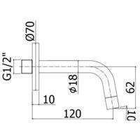 Излив Paffoni Light ZBOC103NO - Превью изображения №2 — Интернет-магазин Time-Shop