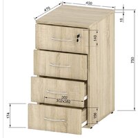 Тумба Славянская столица С-035.004/1 (дуб сонома) - Превью изображения №5 — Интернет-магазин Time-Shop