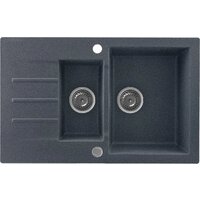 Кухонная мойка Kernau KGS A 6079 1.5B1D Graphite - Превью изображения №1 — Интернет-магазин Time-Shop