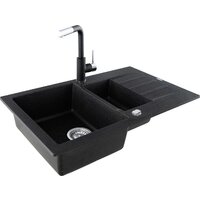Кухонная мойка Kernau KGS A 6079 1.5B1D Graphite - Превью изображения №3 — Интернет-магазин Time-Shop