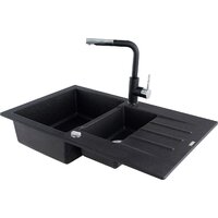 Кухонная мойка Kernau KGS A 6079 1.5B1D Graphite - Превью изображения №4 — Интернет-магазин Time-Shop
