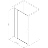 Душевая дверь Allen Brau Priority 3.31025.00 294054 (хром) - Превью изображения №11 — Интернет-магазин Time-Shop