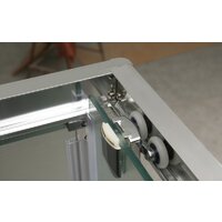 Душевой уголок BelBagno UNO-195-AH-2-100/90-C-Cr (прозрачное стекло) - Превью изображения №4 — Интернет-магазин Time-Shop