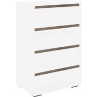 Кортекс-мебель Бари 60 4ш (белый/белый/дуб сонома)