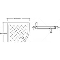Душевой поддон RGW CR/R-088 80x80 - Превью изображения №6 — Интернет-магазин Time-Shop