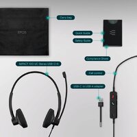 Офисная гарнитура Epos Impact 100 UC Stereo USB-C+A - Превью изображения №7 — Интернет-магазин Time-Shop