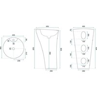 Умывальник Rea Agnes Rea REA-U9906 - Превью изображения №8 — Интернет-магазин Time-Shop