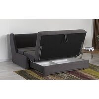 Диван DiArt Лео-3 1500 (велюр, Ultra Grafit) - Превью изображения №9 — Интернет-магазин Time-Shop