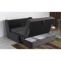 Диван DiArt Лео-3 1500 (велюр, Ultra Grafit) - Превью изображения №10 — Интернет-магазин Time-Shop