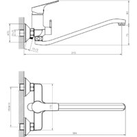 Смеситель Rossinka Silvermix RS29-34 - Превью изображения №2 — Интернет-магазин Time-Shop