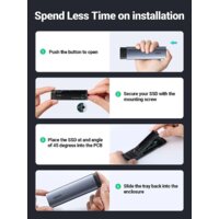 Бокс для накопителей M.2 Ugreen CM400 90264 - Превью изображения №3 — Интернет-магазин Time-Shop
