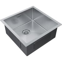 Кухонная мойка Paulmark Gerberg 44 UNI PM254444-BS (стальной/брашированная сталь) - Превью изображения №2 — Интернет-магазин Time-Shop