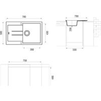 Кухонная мойка Longran Amanda AMG 780.500 (colorado/08) - Превью изображения №2 — Интернет-магазин Time-Shop