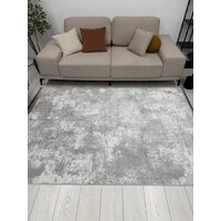 Ковер для жилой комнаты Radjab Carpet Амаль Прямоугольник 0901A 13095RK (2x4, Grey/Grey) - Превью изображения №4 — Интернет-магазин Time-Shop