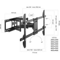 Кронштейн для телевизора Harper TVFW-70 - Превью изображения №14 — Интернет-магазин Time-Shop