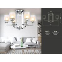 Люстра средней высоты Ambrella light TR TR4418 - Превью изображения №3 — Интернет-магазин Time-Shop