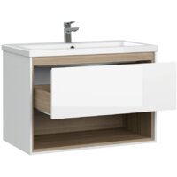  Cersanit Тумба с умывальником Louna 80 + Como 80 - Превью изображения №2 — Интернет-магазин Time-Shop