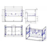  Cersanit Тумба с умывальником Louna 80 + Como 80 - Превью изображения №10 — Интернет-магазин Time-Shop