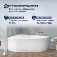 Ванна Lauter Valencia 160x105 2102160L (с ножками) - Превью изображения №5 — Интернет-магазин Time-Shop