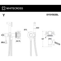 Гигиенический душ Whitecross SYSYBI2BL (черный матовый) - Превью изображения №3 — Интернет-магазин Time-Shop