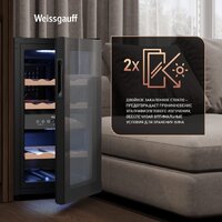 Винный шкаф Weissgauff WWC-16 DualZone Compressor - Превью изображения №10 — Интернет-магазин Time-Shop