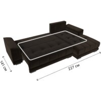 Угловой диван Лига диванов НордСтар правый 121115 (микровельвет коричневый/подушки микровельвет коричневый) - Превью изображения №9 — Интернет-магазин Time-Shop