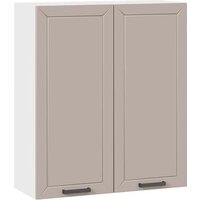 Трия Лорас 1ВВ8 с двумя дверями (белый/холст латте)