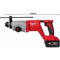 Перфоратор Milwaukee M18 M18BLHACD26-402X 4933492480 (с 2-мя АКБ, кейс) - Превью изображения №8 — Интернет-магазин Time-Shop