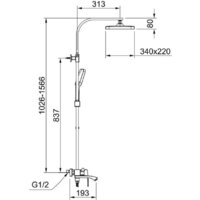 Душевая система  Raglo R01.24.03 - Превью изображения №2 — Интернет-магазин Time-Shop