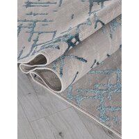 Ковер для жилой комнаты Merinos Liman F164-STAN-GRAY-D.BLUE (2х2.9) - Превью изображения №2 — Интернет-магазин Time-Shop