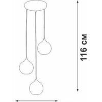 Подвесная люстра Vitaluce V4872-8/3S - Превью изображения №2 — Интернет-магазин Time-Shop