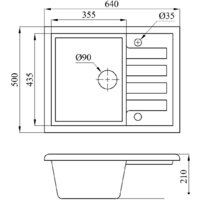 Кухонная мойка БелЭворс Vega (бежевый) - Превью изображения №2 — Интернет-магазин Time-Shop