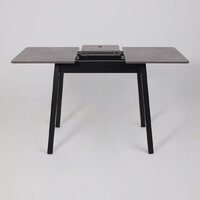 Кухонный стол Мамадома Tirk radial-94 раздвижной 94-126х64 (дымчатая керамика/черный) - Превью изображения №20 — Интернет-магазин Time-Shop