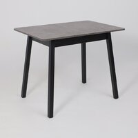 Кухонный стол Мамадома Tirk radial-94 раздвижной 94-126х64 (дымчатая керамика/черный) - Превью изображения №5 — Интернет-магазин Time-Shop