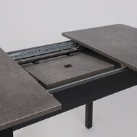 Кухонный стол Мамадома Tirk radial-94 раздвижной 94-126х64 (дымчатая керамика/черный) - Превью изображения №13 — Интернет-магазин Time-Shop