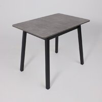 Кухонный стол Мамадома Tirk radial-94 раздвижной 94-126х64 (дымчатая керамика/черный) - Превью изображения №6 — Интернет-магазин Time-Shop