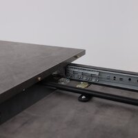 Кухонный стол Мамадома Tirk radial-94 раздвижной 94-126х64 (дымчатая керамика/черный) - Превью изображения №15 — Интернет-магазин Time-Shop