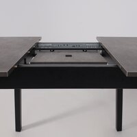 Кухонный стол Мамадома Tirk radial-94 раздвижной 94-126х64 (дымчатая керамика/черный) - Превью изображения №14 — Интернет-магазин Time-Shop