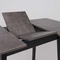 Кухонный стол Мамадома Tirk radial-94 раздвижной 94-126х64 (дымчатая керамика/черный) - Превью изображения №16 — Интернет-магазин Time-Shop