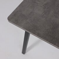 Кухонный стол Мамадома Tirk radial-94 раздвижной 94-126х64 (дымчатая керамика/черный) - Превью изображения №11 — Интернет-магазин Time-Shop