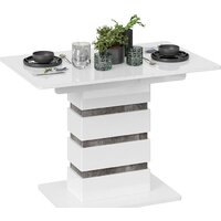 Кухонный стол Трия Мадейра тип 1 (белый глянец/ателье темный) - Превью изображения №3 — Интернет-магазин Time-Shop