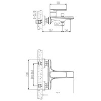 Смеситель Esko Baku BK 54 - Превью изображения №2 — Интернет-магазин Time-Shop