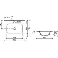 Умывальник Ceramica Nova CN7011MB - Превью изображения №3 — Интернет-магазин Time-Shop