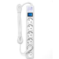 Сетевой фильтр Power Cube Куб SPG(5+1)-16B, 6 розеток, белый [SPG(5+1)-16B-5М] - Превью изображения №2 — Интернет-магазин Time-Shop